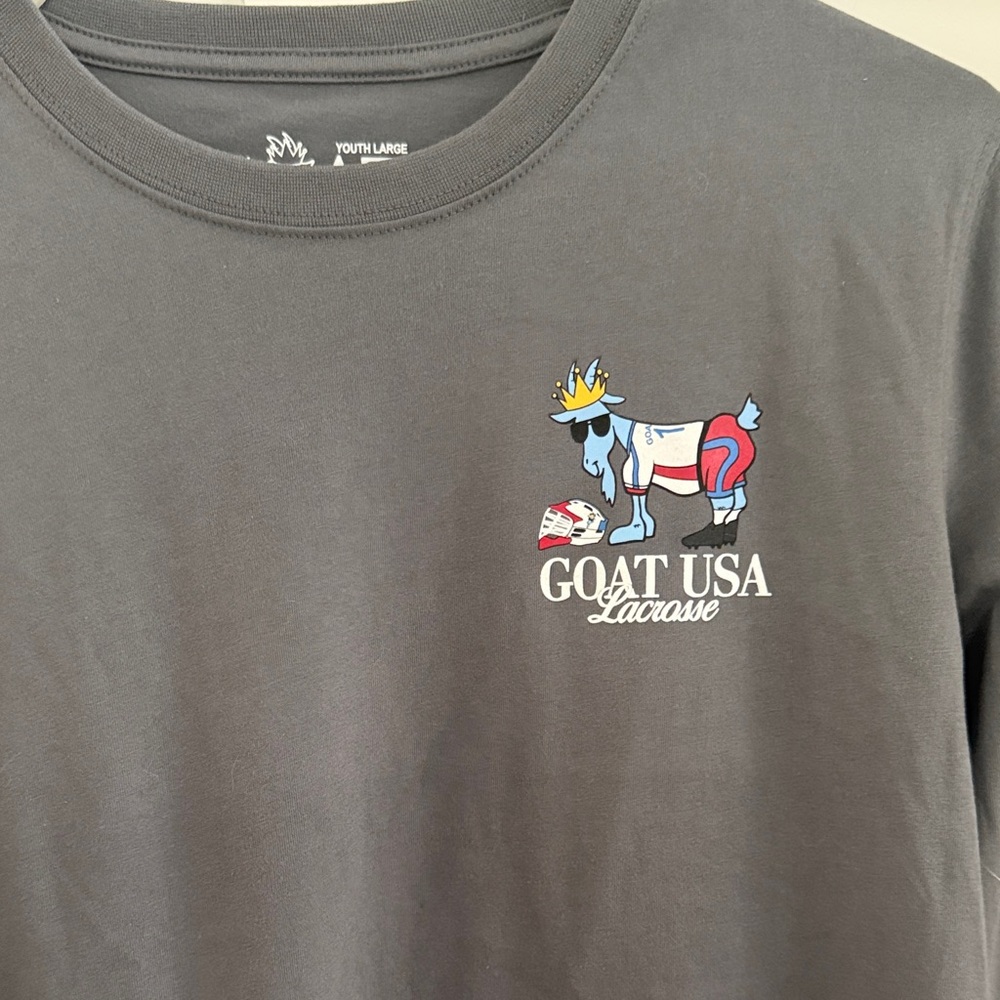 GOAT USA Youth Lacrosse Gray Long sleeve T-Shirt